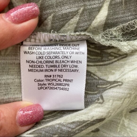 White Stag button down shirt  with short sleeves, 💯 cotton - Picture 8 of 8